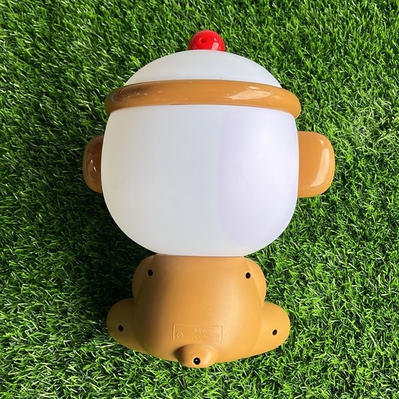 SOCK MONKEY Kids Table Lamp Nightlight - Picture 3 of 7